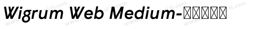 Wigrum Web Medium字体转换
